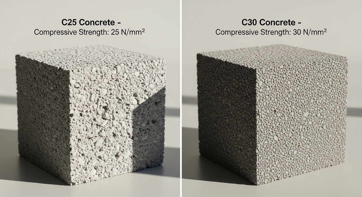 c25 c30 beton karşılaştırma