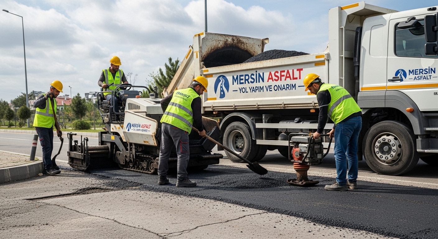 yol asfalt uygulaması