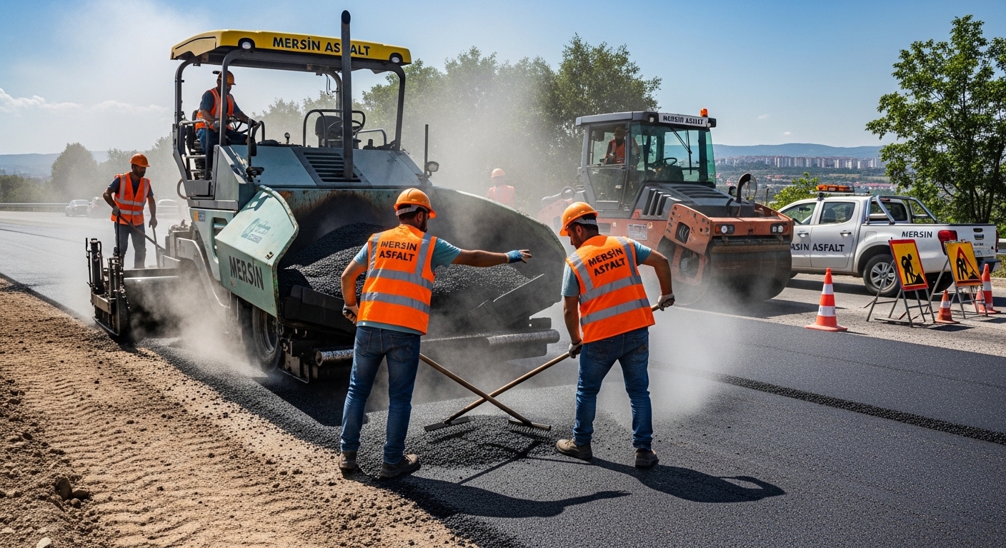 yol asfalt uygulaması
